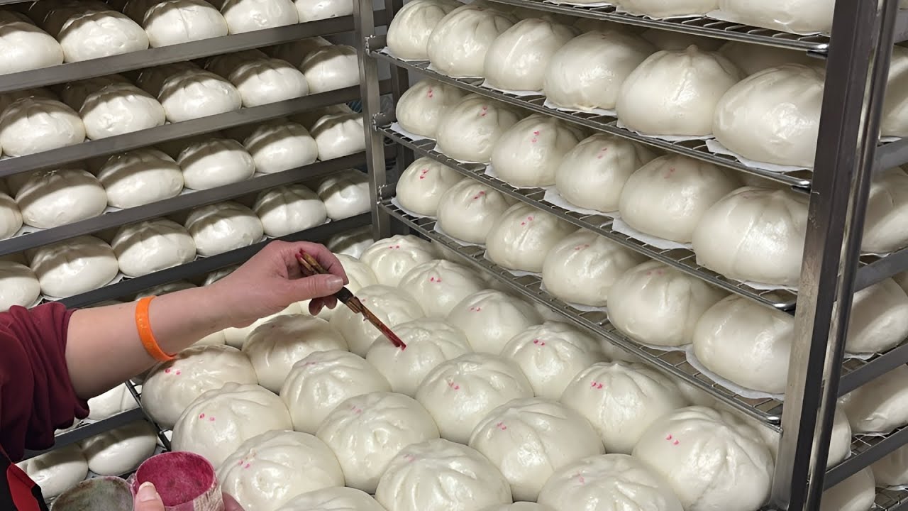 整齊療癒的肉包山！中壢人最愛排的人氣包子店 feat.昇發包子饅頭專賣店 ​⁠