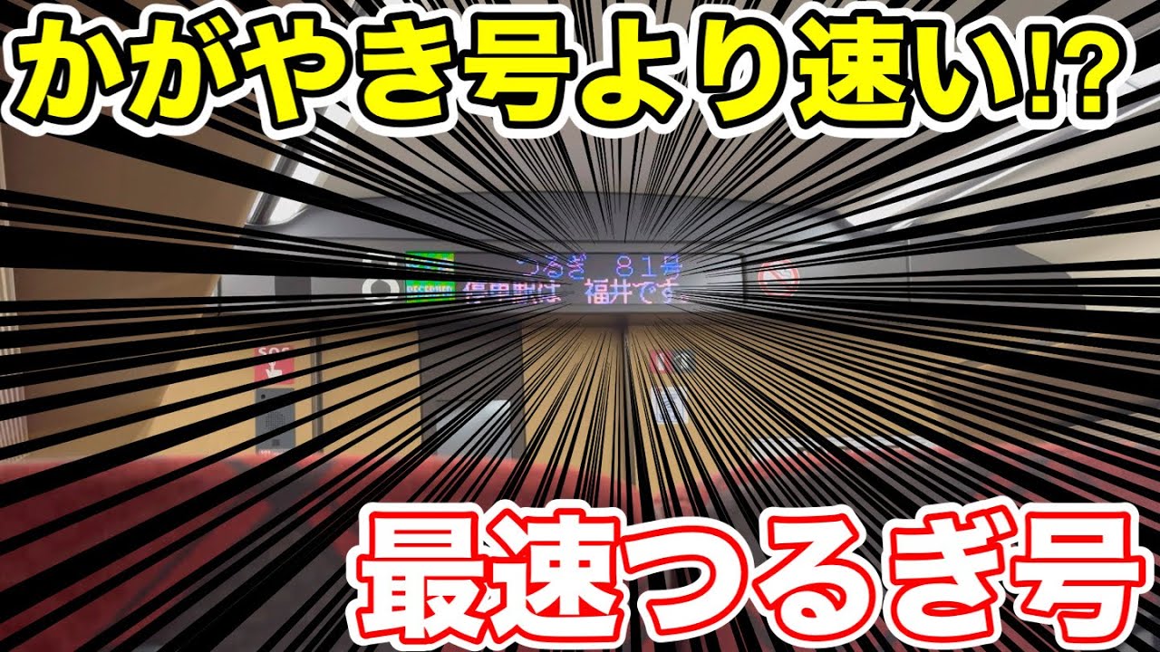 【途中停車駅が1つだけ⁉︎】かがやき号より速い"つるぎ号"に乗ってみた