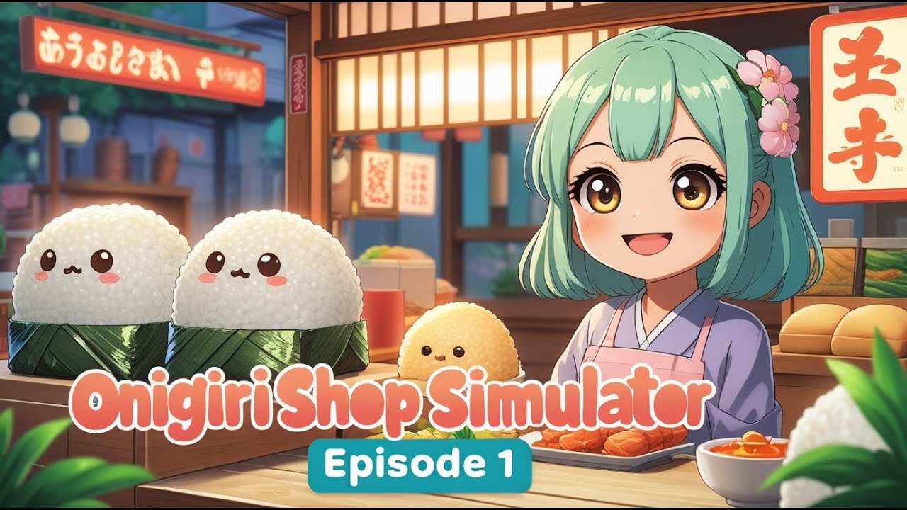 Onigiri Shop Simulator – Starting My Rice Ball Shop! 🍙 | Episode 1 | No Commentary