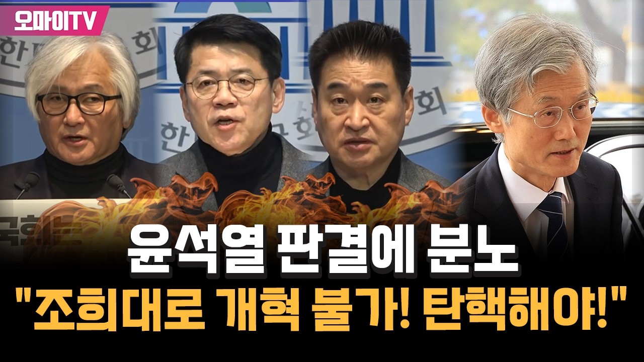 최혁진·김준형·김민웅, 윤석열 판결에 분노 