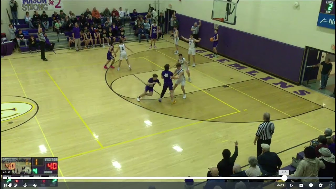 Bish North Clarion game winning basketball 2 9 26