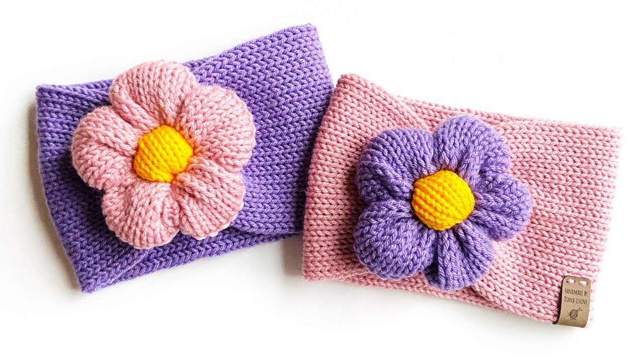 Flower Headbands! (Sentro and Addi Knitting Machine Pattern & Tutorial)