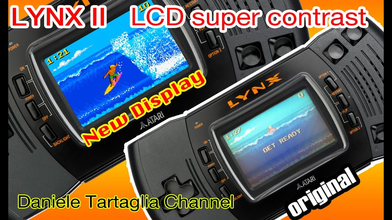 ATARI LYNX 2 guardate il nuovo display alto contrasto. Tutorial su come installarlo. IN ITALIANO