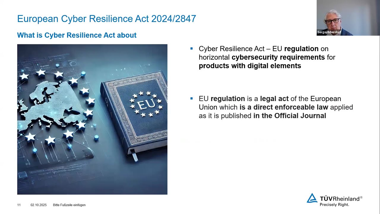 Cyber Resilliance Act (CRA) Sicherheit für elektr. Geräte – Neu ges. Anforderung, was ist zu tun?