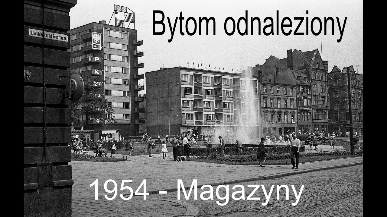 Bytom - Ludzie i magazyny 1954