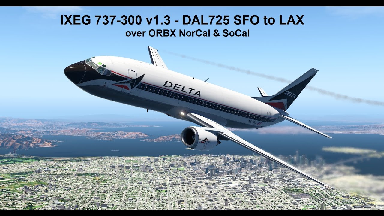 IXEG 737 v1.3 SFO to LAX