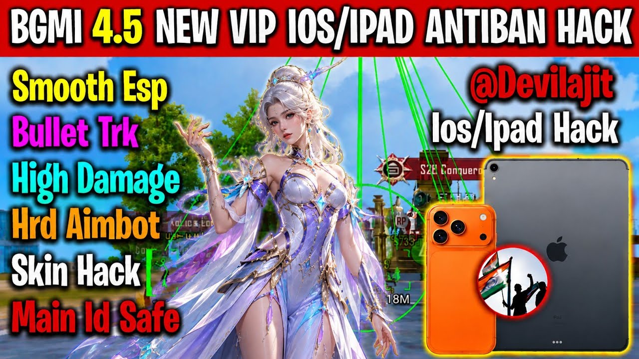 bgmi ios hack 4.5 free | how to hack bgmi ios 4.5 |skin hack bgmi ios |iPad And IPhone ios hack free