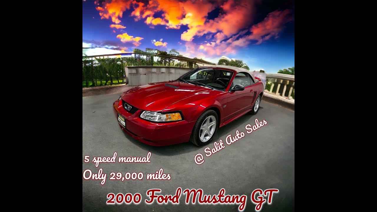 Low Mileage 2000 Ford Mustang GT premium convertible