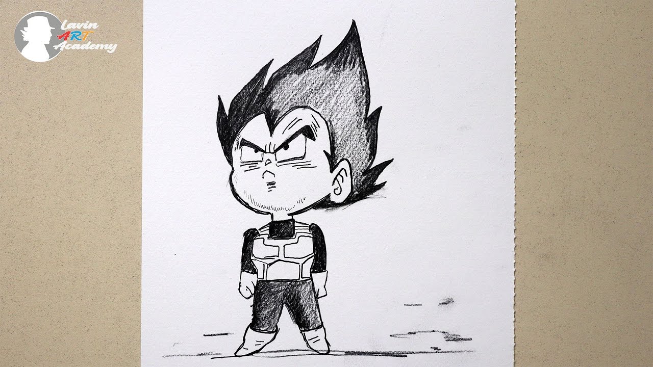 How to Draw Chibi Vegeta Step by Step