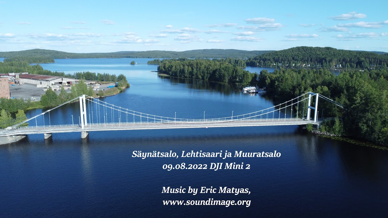 DJI Mini 2 video #Säynätsalo #Lehtisaari #Muuratsalo #louhunsalmi #louhunsalmensilta