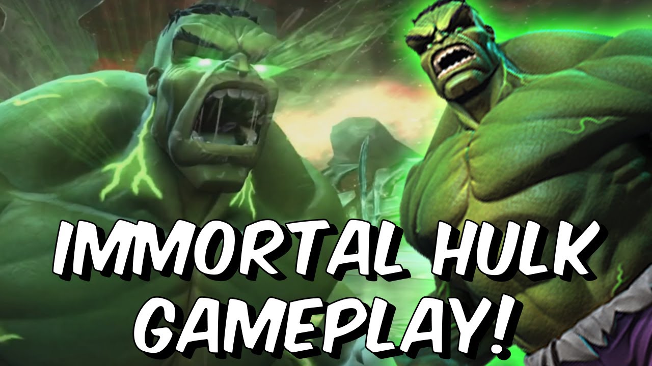 Immortal Hulk Gameplay - 6 Star Rank 2 SMASHES Realm of Legends - Marvel Contest of Champions