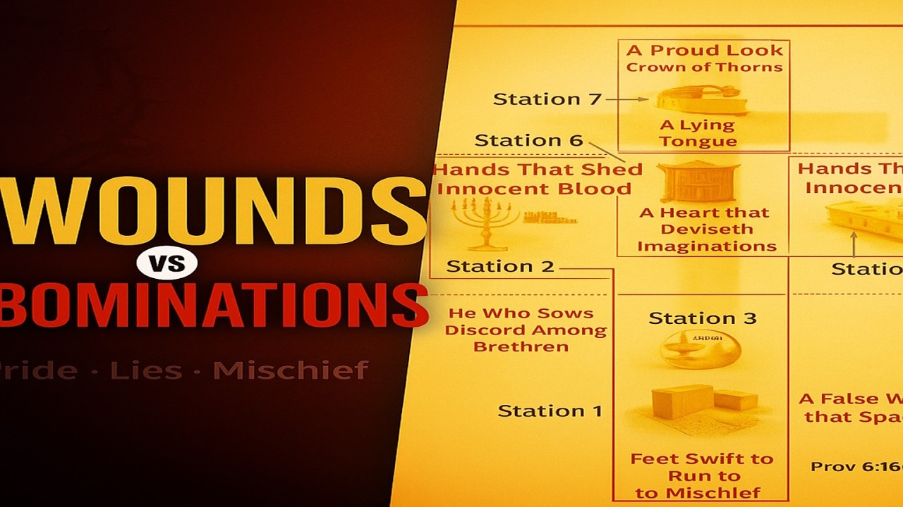Wounded Where God Hates: The Cross Over the Sanctuary and the Seven Abominations