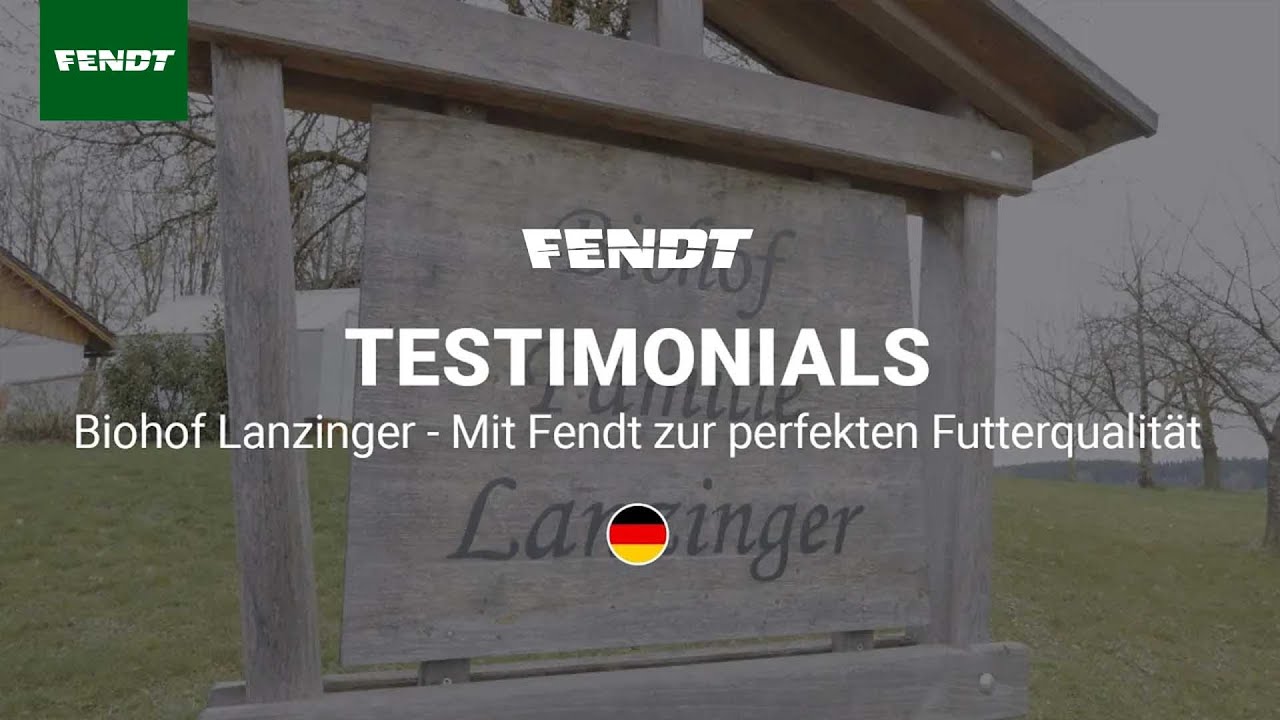 Fendt Kundenstimme | Biohof Lanzinger - Mit Fendt zur perfekten Futterqualit&auml;t | Fendt