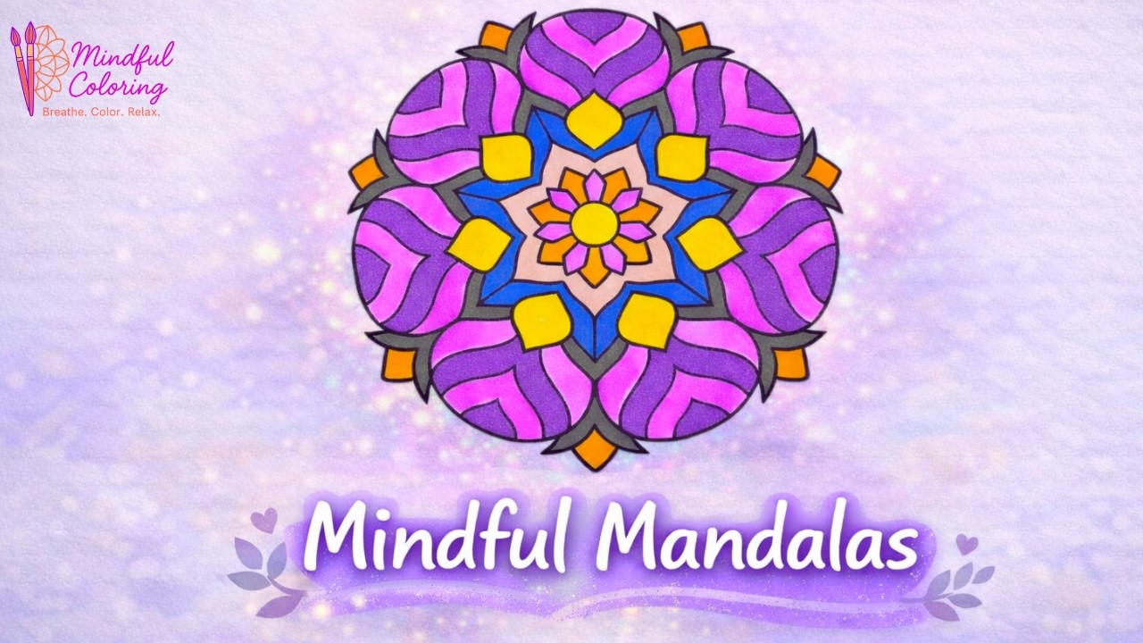 Oddly Satisfying Mandala Reverse Coloring ✨ Colors Disappearing #coloring #mandala #satisfying 