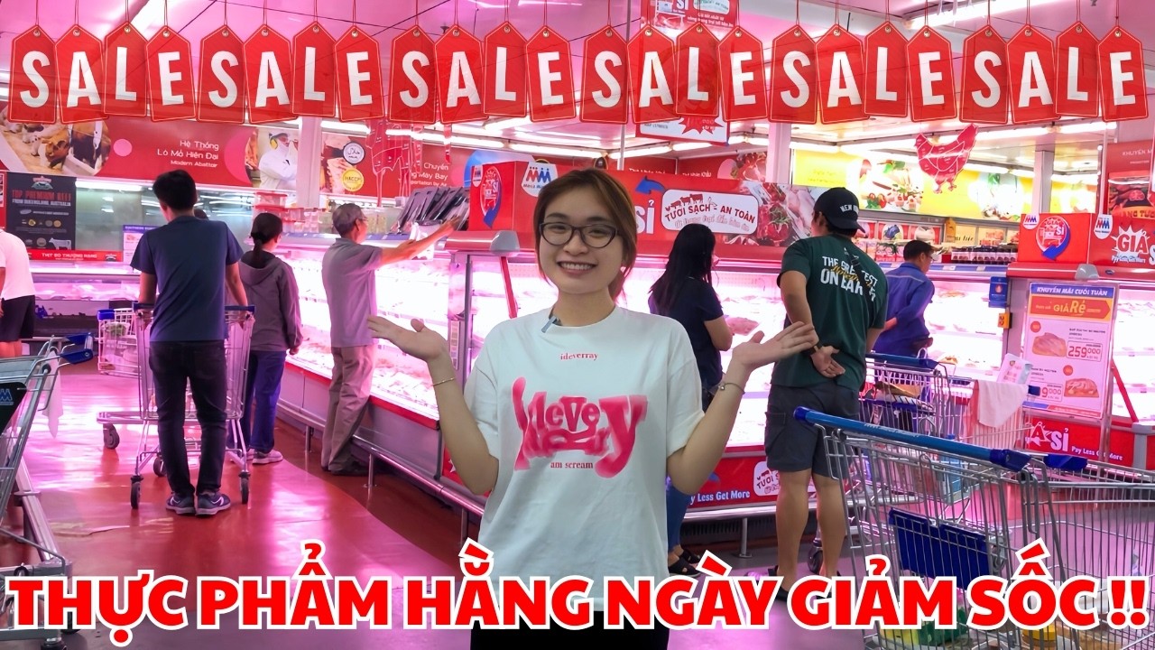 Nhộn Nhịp Chiều Cuối Tuần! SIÊU THỊ Giảm Giá Thực Phẩm Tươi Trong Ngày, Cô Bác Mua Giá Rẻ!