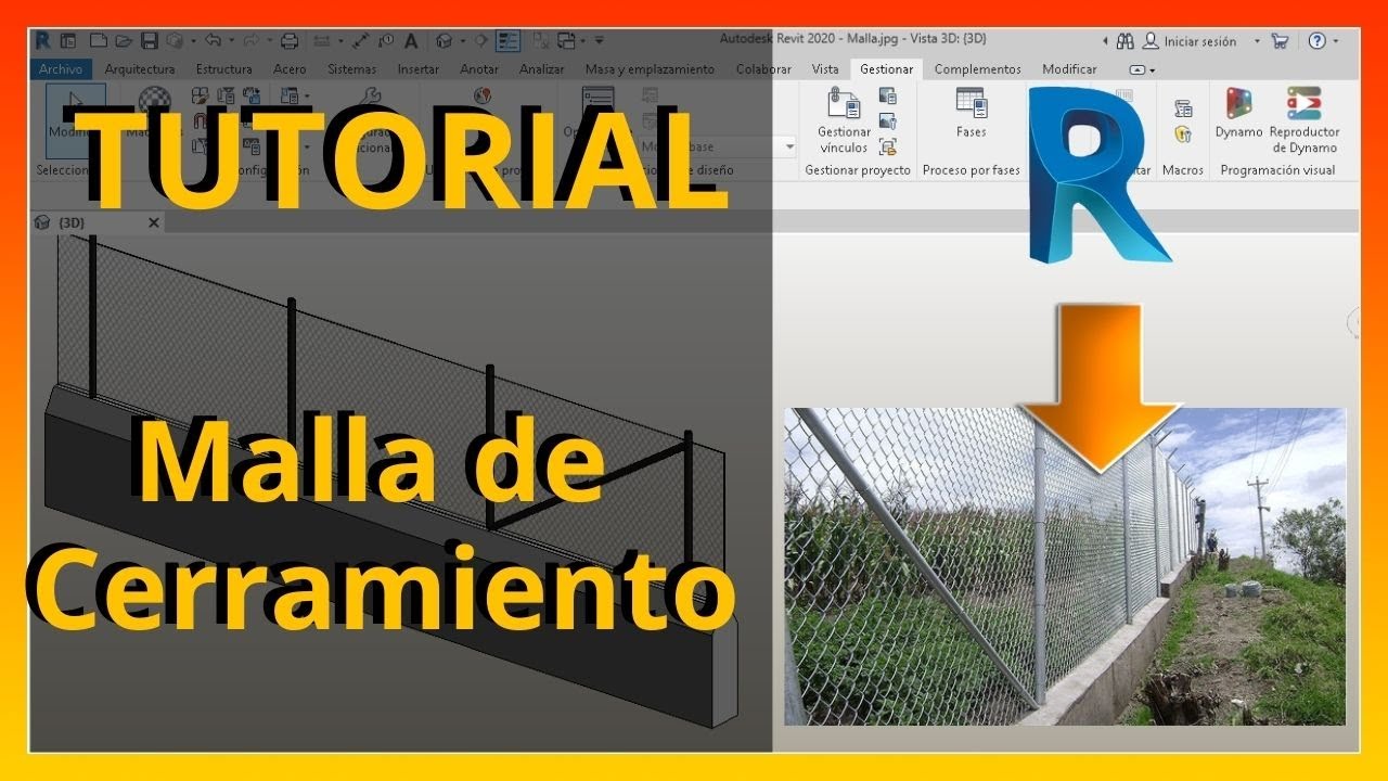 TUTORIAL REVIT | MALLA DE CERRAMIENTO | PRINCIPIANTES | MODELADO IN SITU MUROS
