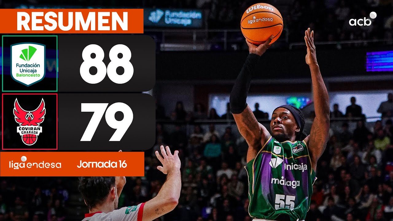 Unicaja - Coviran Granada (88-79) RESUMEN | Liga Endesa 2025-26
