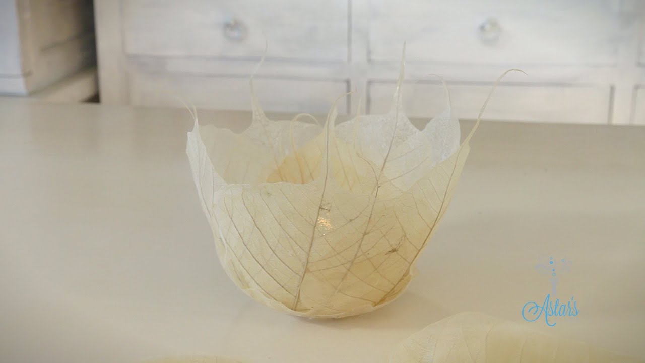 Arts & Crafts Tutorial: How to Make a Vein Leaf Bowl