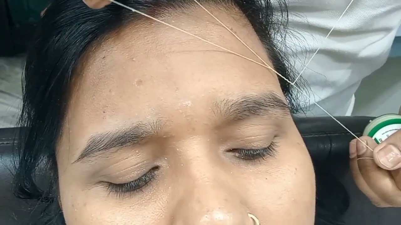 Forehead kaise kare |forehead threading kya hai |forehead threading karna seekho