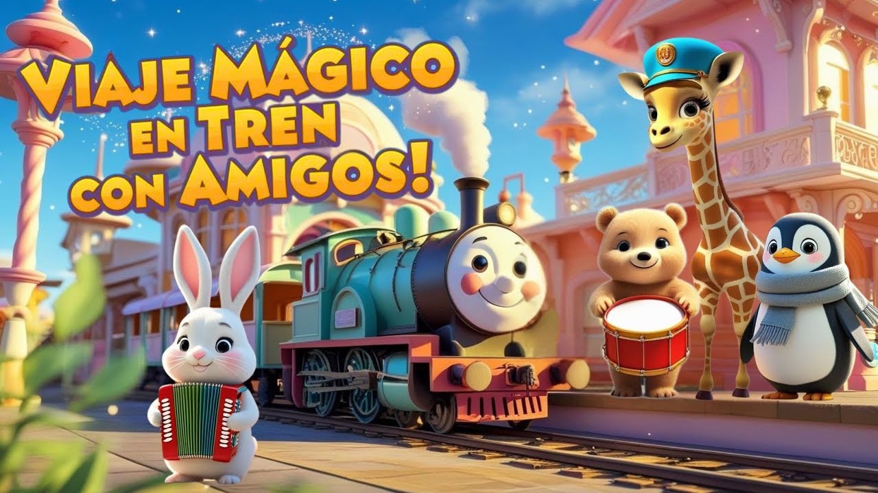 Viaje en el Tren Mágico 🚂✨ | Canción Infantil Divertida