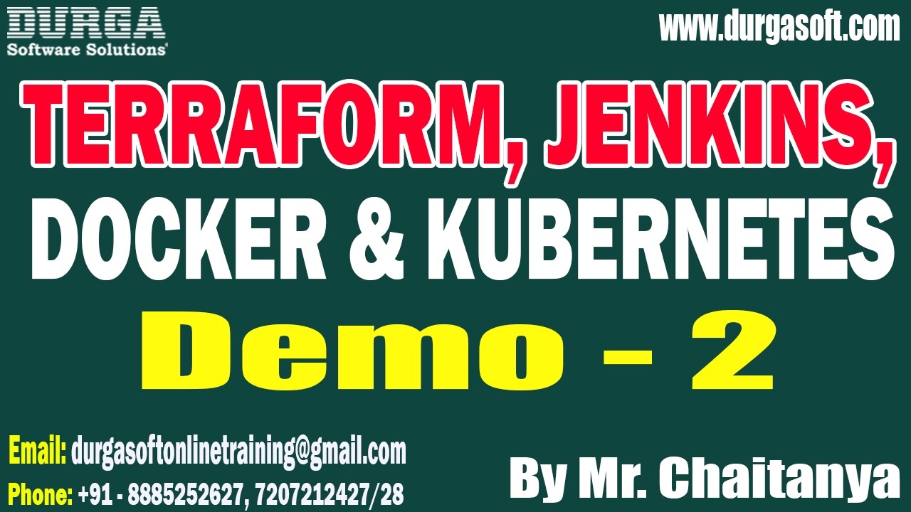 TERRAFORM, JENKINS, DOCKER & KUBERNETES tutorials || by Mr. Chaitanya On 17-02-2026 @8:30AM (IST)