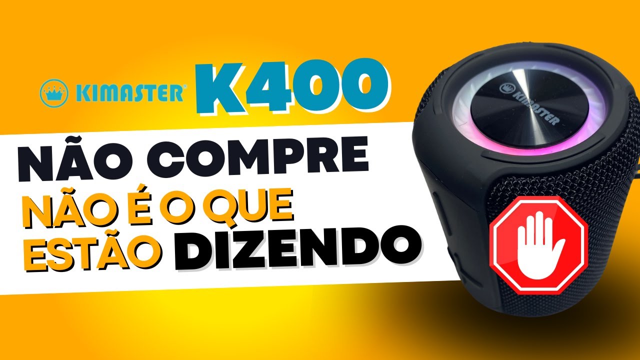 Kimaster K400 Muitos Não Mostram | Caixa de Som Pequena e Potente