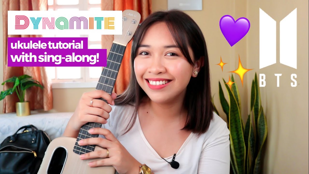 Dynamite (BTS 방탄소년단) Ukulele Tutorial + Cover 💜