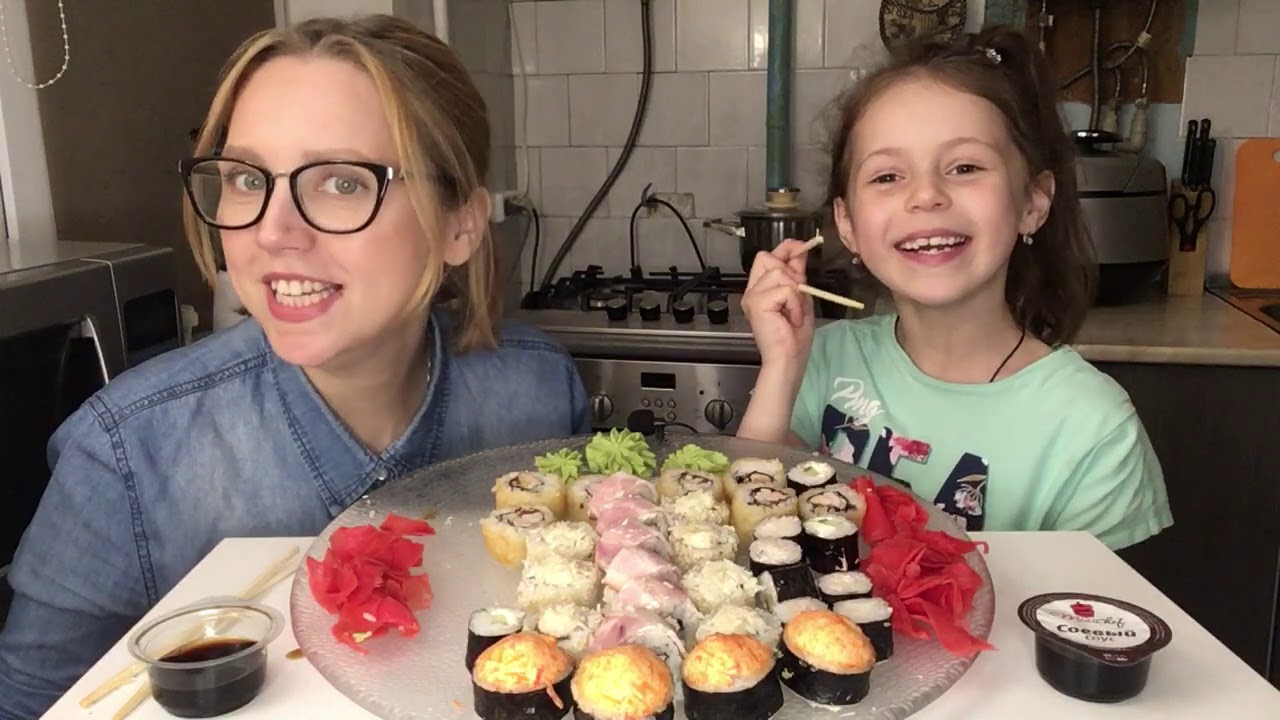 МУКБАНГ/РОЛЛЫ🍣РОЛЛЫ🍣/ПРИВЕТИКИ/ВОПРОС-ОТВЕТ👍