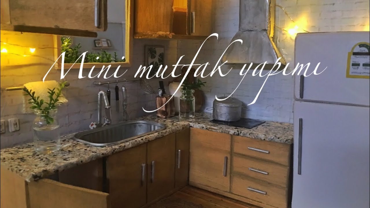 Diy miniature kitchen صنع مطبخ صغير