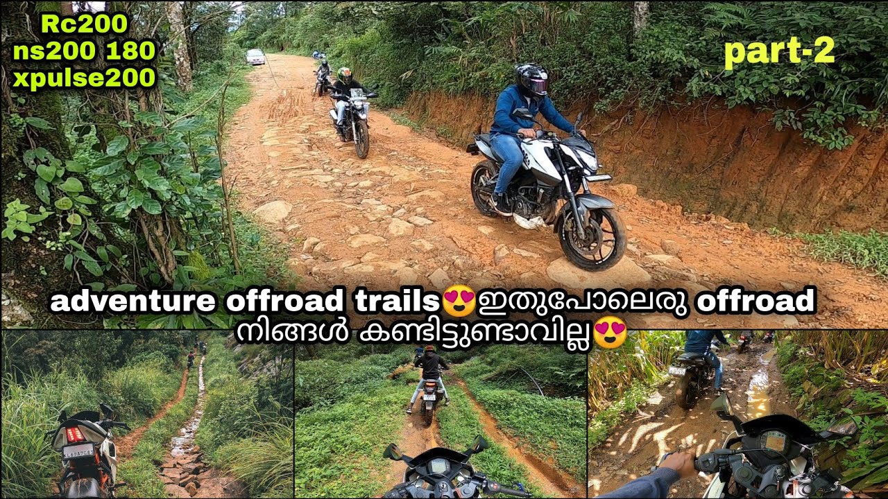 Exploring idukki😍|ഒരു കിടിലൻ offroad |malayalam motovlog| offroad trials with rc200xpulse200ns,180