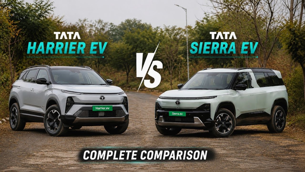 Tata Sierra EV против Tata Harrier EV | Запас хода, характеристики, цена и производительность #ta...