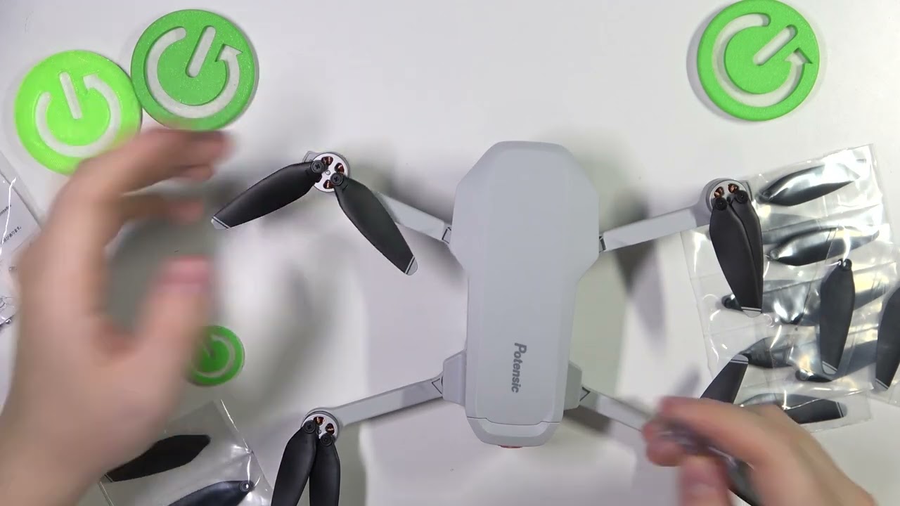 Как заменить лезвия на Potensic Atom