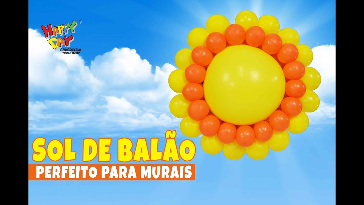 Como fazer um SOL COM BALÕES/BEXIGAS