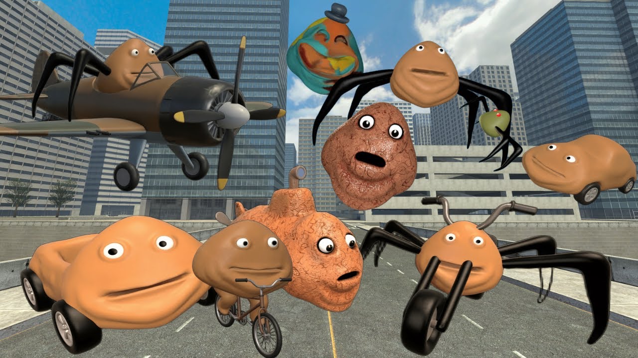 Make GUESS POU BOU'S REVENGE by Painting  FAMILY in BIG FUNNEL Garry's Mod !