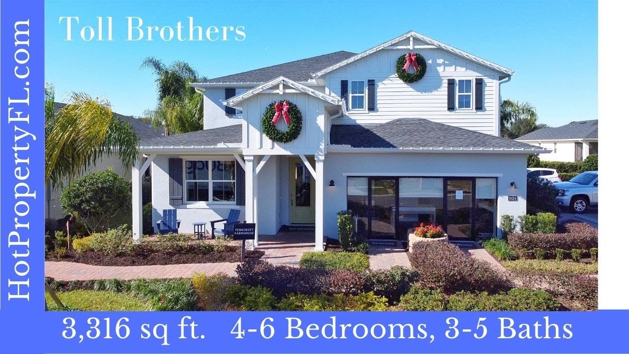Toll Brothers Home Tour | Apopka / Orlando, FL | Ferncroft Model 3,316 sq ft  The Oaks At Kelly Park