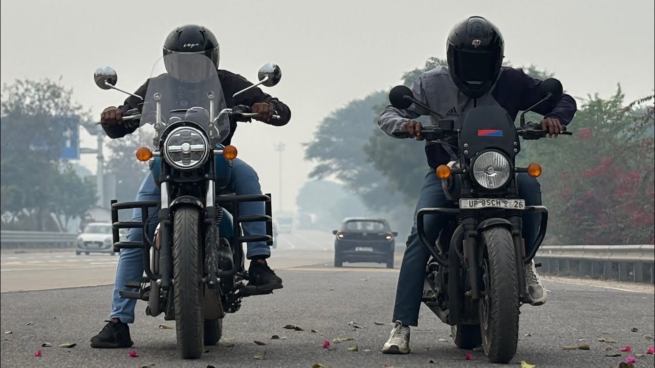 Royal Enfield Meteor 350 vs Royal Enfield Hunter 350 || DRAG RACE