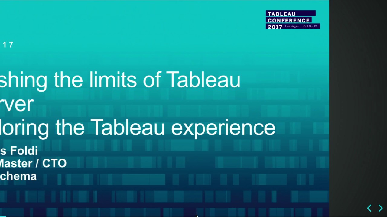 Pushing the limits of Tableau Server: Tailoring the Tableau experience