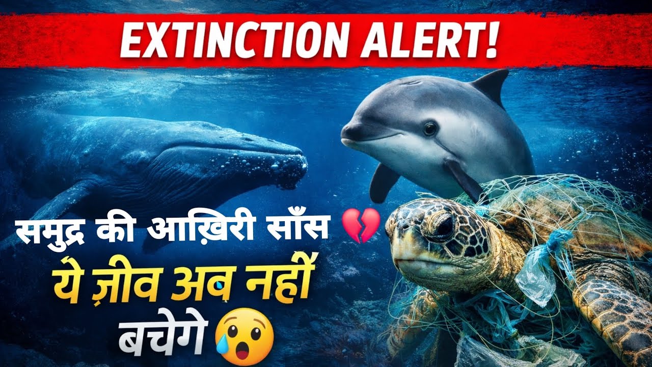 समुद्र के 10 ऐसे जीव जो हमेशा के लिए खत्म होने वाले हैं 😱 | Endangered Sea Animals Documentary Hindi