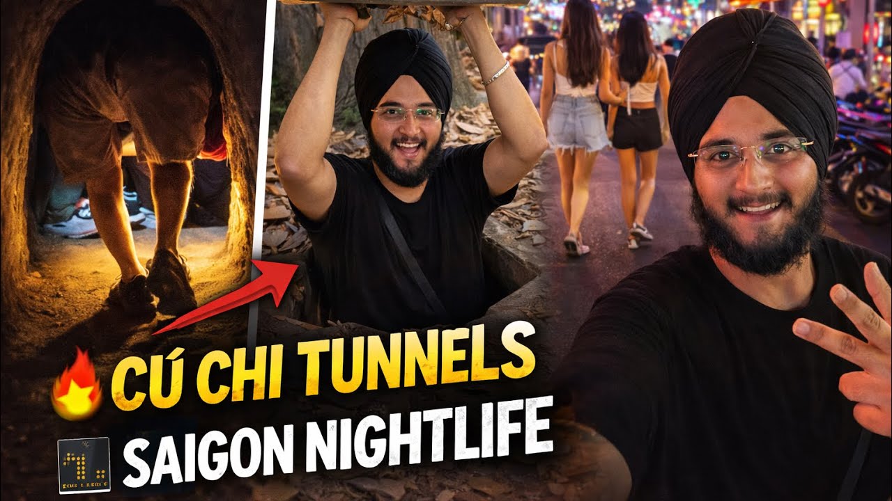 Exploring Củ Chi Tunnels & Ho Chi Minh City Nightlife 🇻🇳 (Vietnam Travel Vlog)