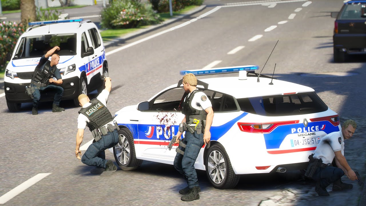 [GTA 5] SCÈNE DE GUERRE EN PLEINE VILLE - LA POLICE VA AU CONTACT DES TERRORISTES🚔 | LSPDFR 