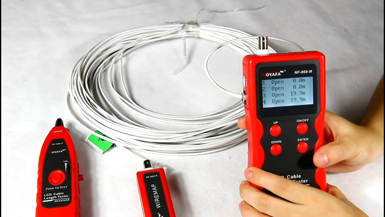 NF-868 Multifunction RJ45 RJ11 USB coaixal cable length tester