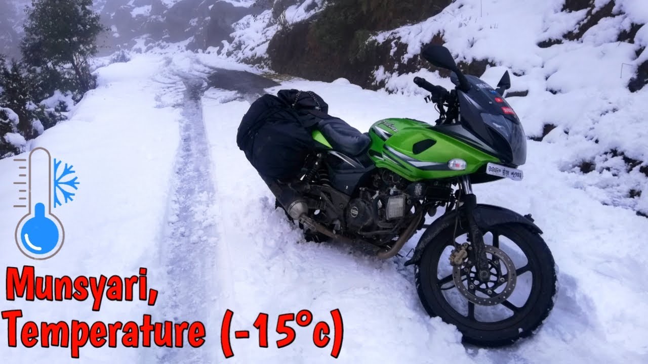 STUCK IN HEAVY SNOWFALL IN MUNSYARI | ALMORA TO MUNSYARI | UTTARAKHAND | MUST WATCH | THE DARK RIDER