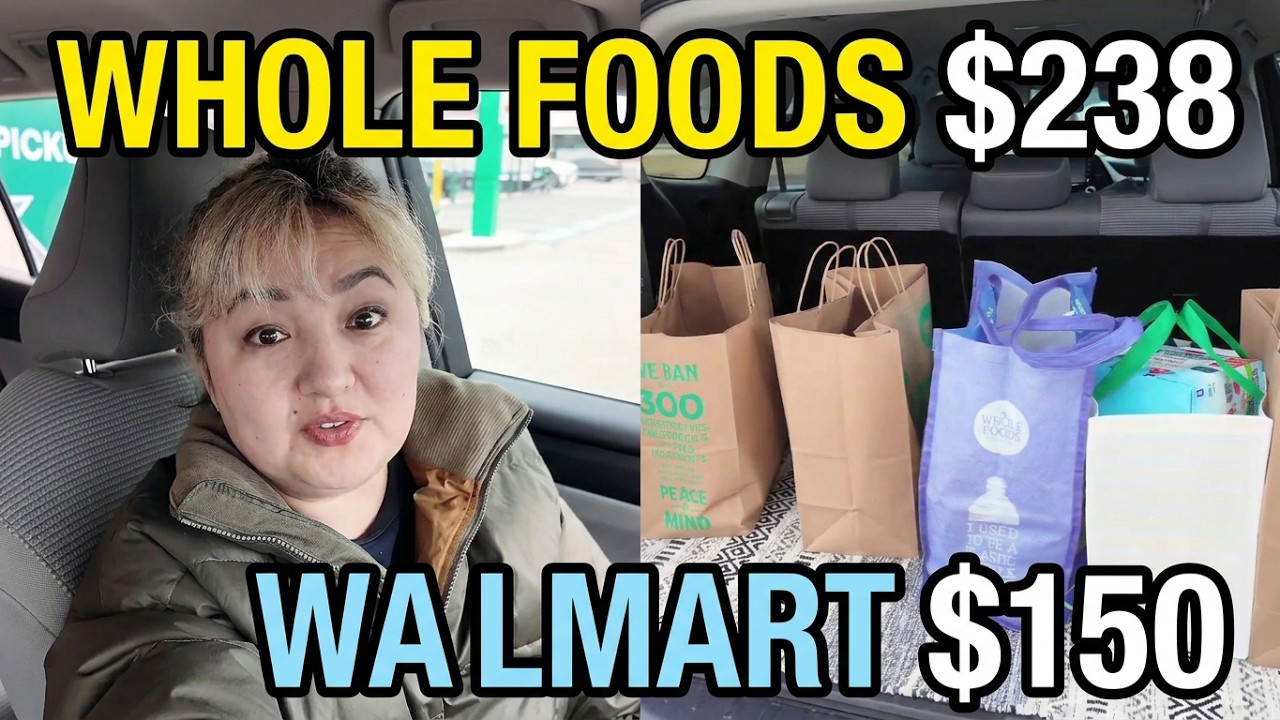 Жизнь 🇺🇸 Закупка в Whole Foods $238 / Walmart $150 Большая Семья #жизньвсша 