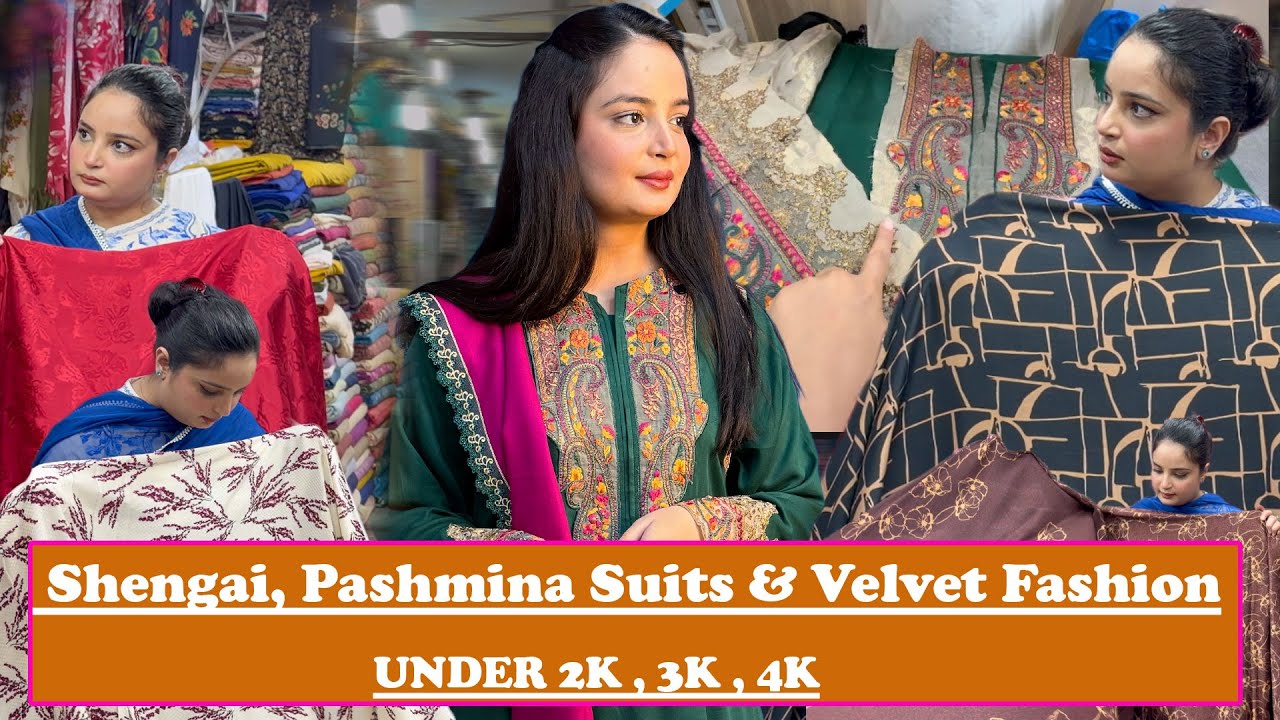 Winter Collection 2025 Shopping: Shengai, Marina Pashmina Suits & Velvet Fabrics Haul