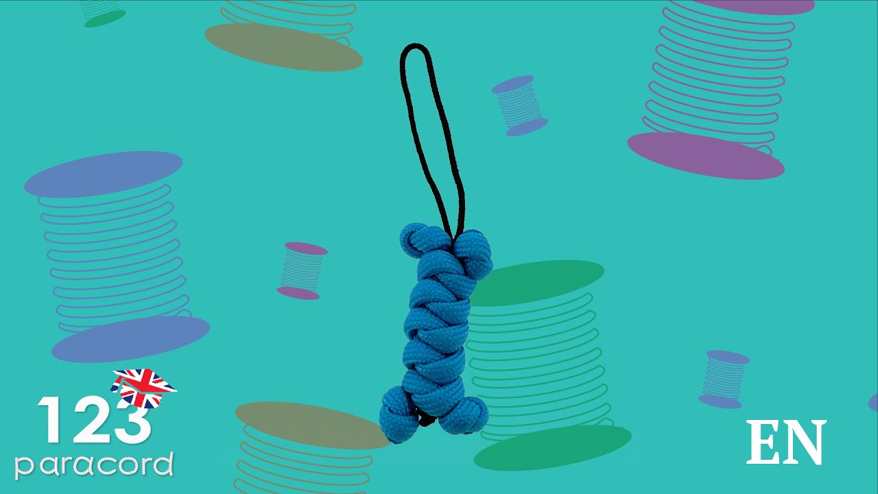 Dogbone keychain | Paracord tutorial ENGLISH