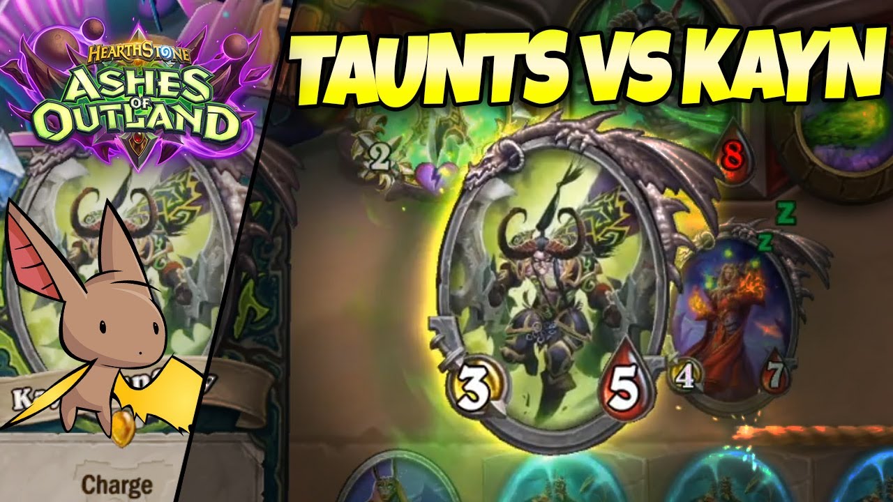 How Many Taunts to Block Kayn? | Firebat Hearthstone | Ashes of Outland