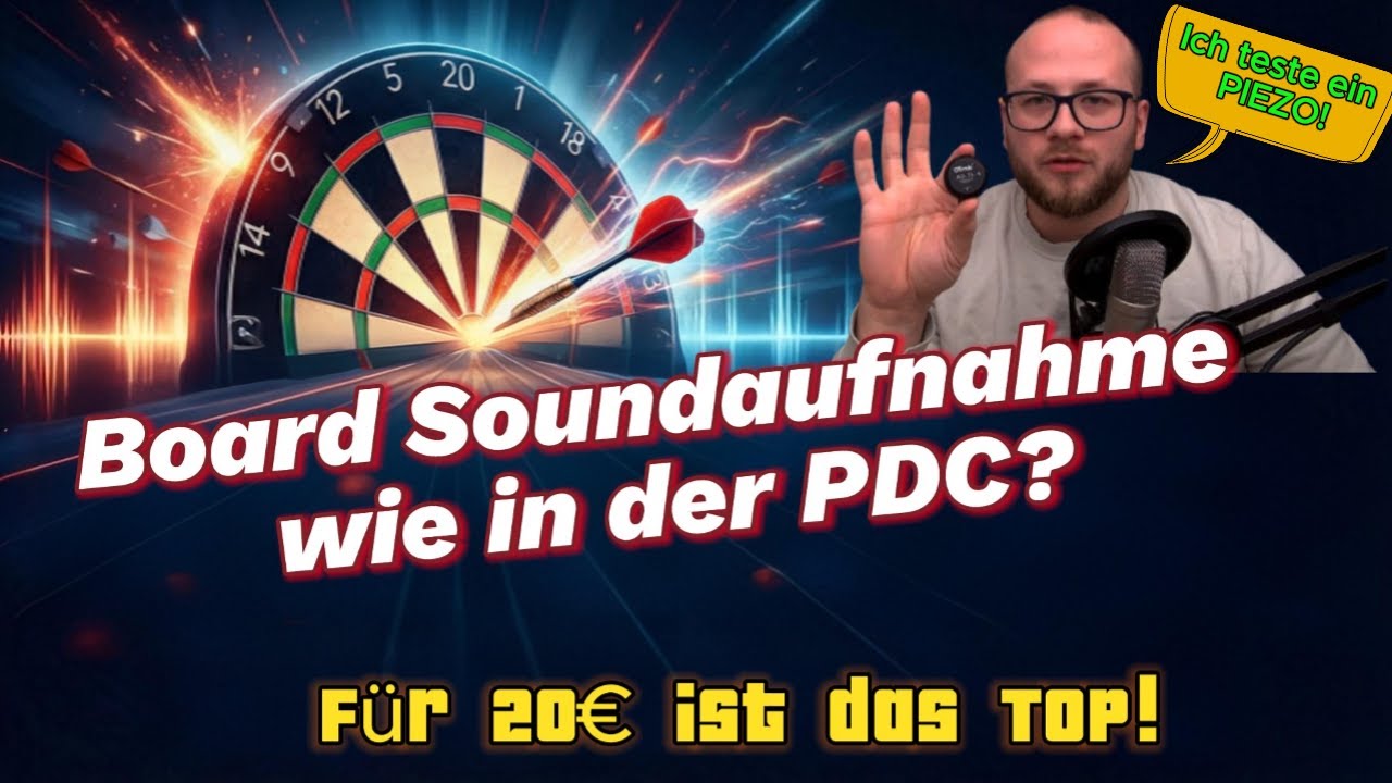 Ich TESTE ein 20&euro; PIEZO - eine Board Soundaufnahme f&uuml;r DARTS! | @makyaDarts