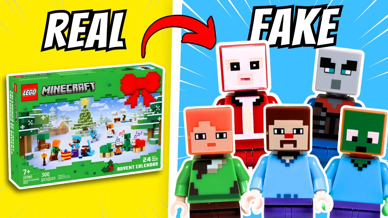 Я купил поддельный адвент-календарь LEGO Minecraft (огромная ошибка)