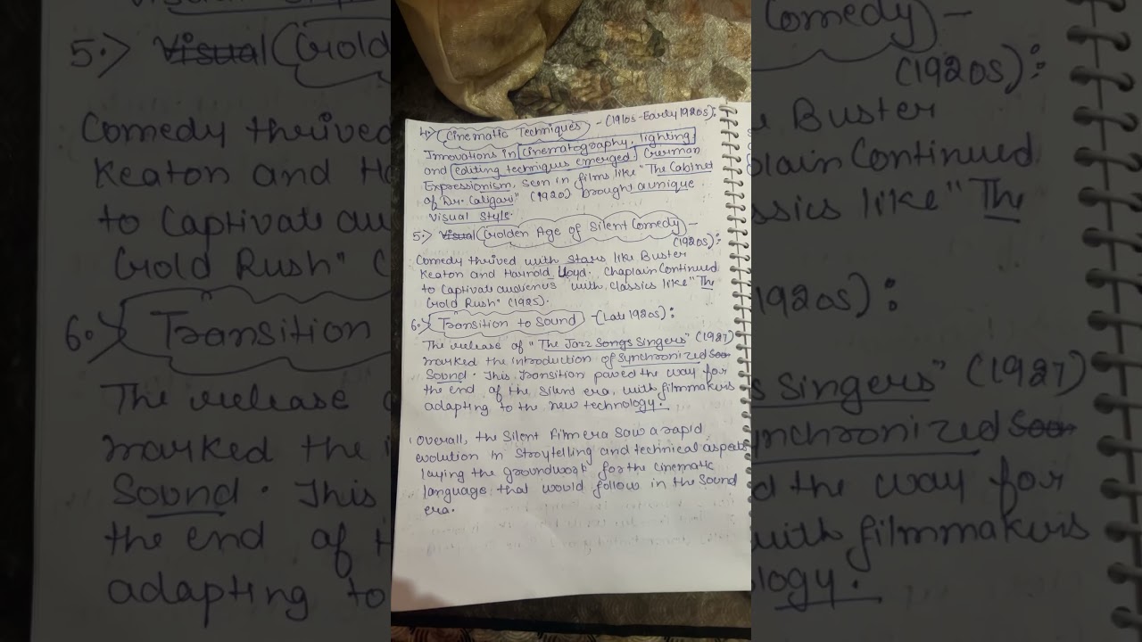 Film studies in detail ( intro, origin, history, Silent era, cinematography, camera angles)