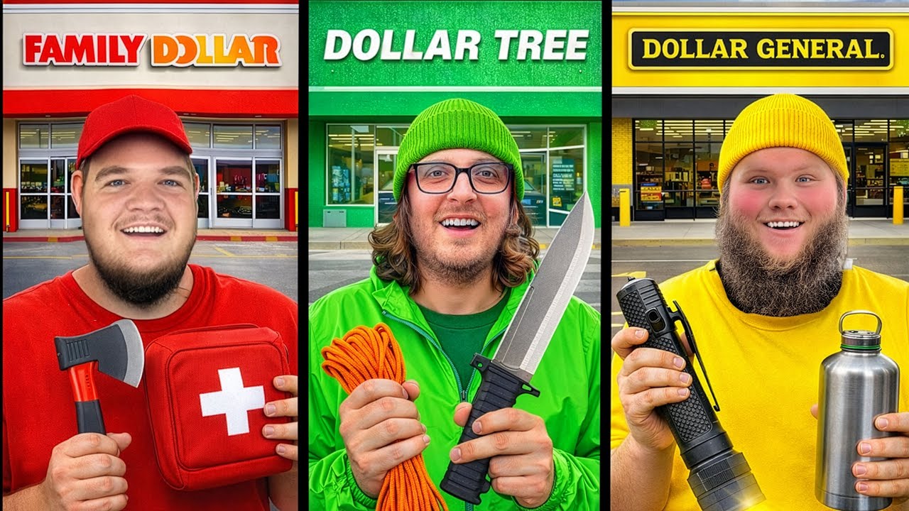 1v1v1 Dollar Store Survival Challenge!
